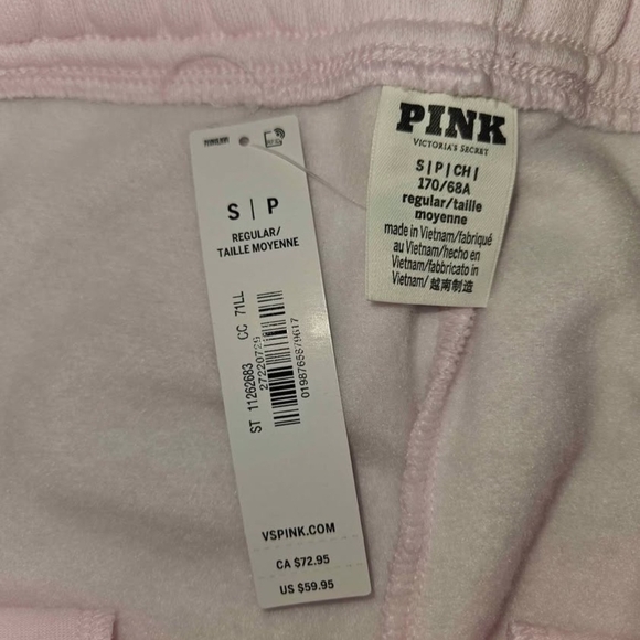 PINK Victoria's Secret Light Pink Drawstring Joggers - Picture 4 of 6